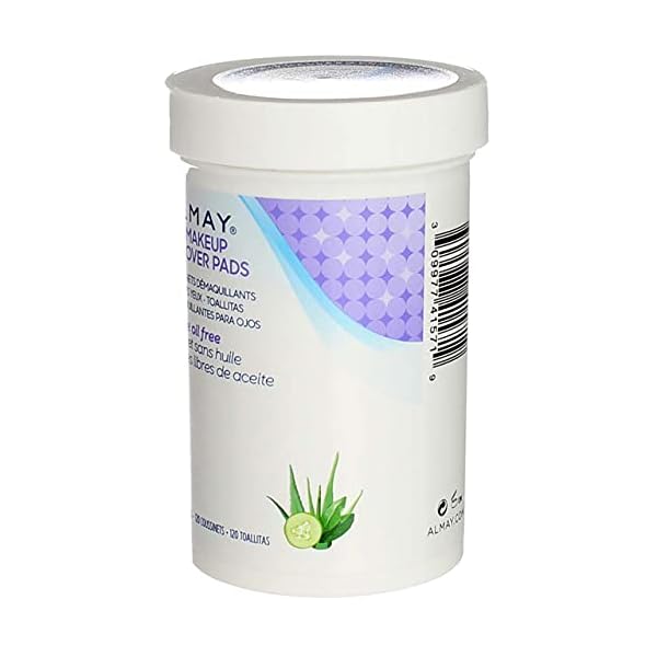 Almay Oil Free Gentle Eye Makeup Remover Pads, 120 Count (Pack of 3)3