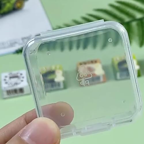 Image of 24 Pack Clear Square Plastic Beads Storage Containers Box (1.69 x 1.69 x 0.79 Inch),Square Bead Organizers for Small items, Crafts, Beads, Coins, Jewelry and Business Cards