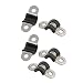Produktbild sourcing map 5Pcs 6mm Dmr Gummi ausgekleidet U-förmige Edelstahl Rohrschellen Schlauchschelle de
