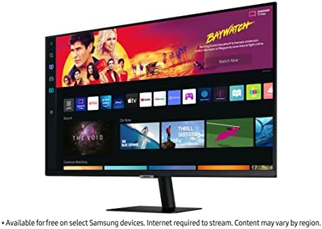 Samsung Smart Monitor M7 32 inches (16:9), UHD 4K 3840x2160, 60Hz, VA 4ms, Flat, 300cd/m2, 3000:1, Tilting, Speakers, USB-C 1 x 65W, HDMI Cable(s)