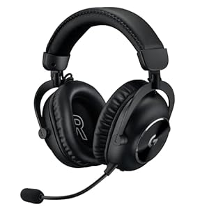Logitech G PRO X 2 LIGHTSPEED Wireless Gaming Headset, abnehmbares Boom-Mic, 50-mm-Graphen-Treiber, DTS:X-Kopfhörer 2.0–7.1 Surround, Bluetooth/USB/3,5 mm Aux, PC, PS5, PS4, Nintendo Switch – Schwarz