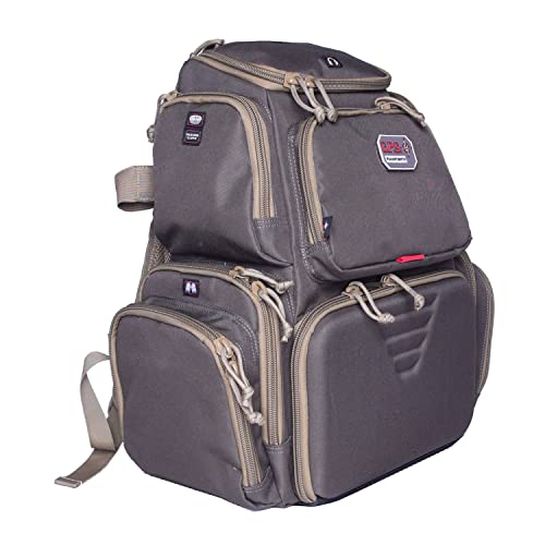 Image of G5 Outdoors G.P.S. Handgunner Range Backpack Foam Cradle For 4 Handguns, Durable Pistols, Ammo & Shooting Accessories Storage