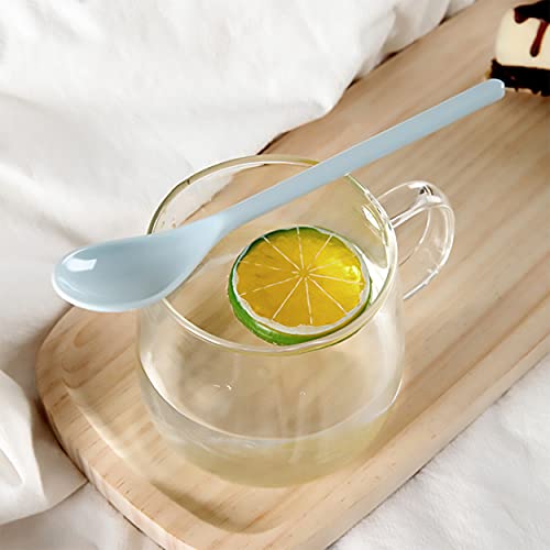 Dadamong 5Pcs Melamine Long Handle Mixing Spoon 7.2 Inch, Coffee Spoons Colorful Plastic Latte Machiatto, Tall Iced Tea, Ice Cream Sundae, Cocktail, Hot Chocolat Stirring Longdrink Spoons by Dadamong - Image 4