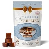 Southern Caramel Bourbon Caramels, Soft Buttery Gourmet Caramel Candy Infused with Smooth, Top-Shelf Bourbon, Handcrafted, Small Batch, Gluten Free, No Corn Syrup, Wrapped, Gift Ready Pieces, 4 oz (Pack of 1)