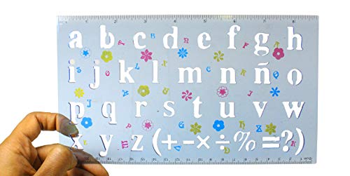Artists Best 2 Piece Letter And Number Stencils Set - Upper And Lower Case - Art-Az25 #TOP2