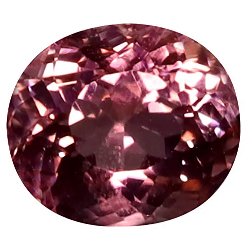 Tourmaline rose naturelle 1,34 ct coupe ovale 7x6 mm en vrac