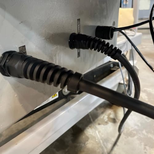 Conectores de nailon negro Glarks PG7 a PG21 con paso de cable estanco e impermeable IP68 6