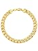 Men 18K Gold Plated Classic Cuban Link Chain Bracelet - 8.3 Inch