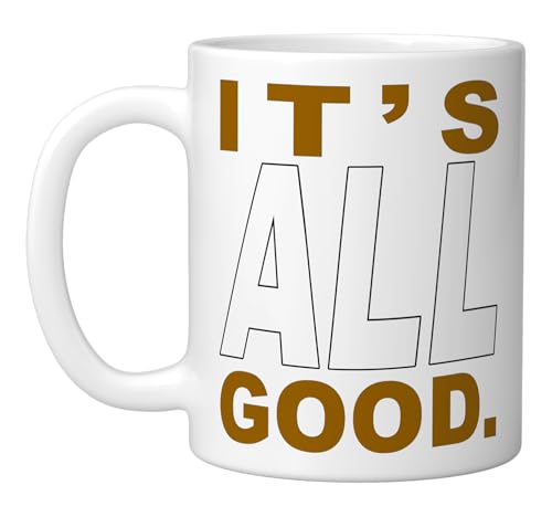 Taza de cerámica blanca 11 onzas diseño Brown miniatura 1
