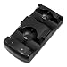 Ps3 / Ps3 Mover 2-en-1 Cargador De La Manija Ps3 Mando Inalámbrico De Doble Asiento Cargador Movimiento Ps3 Doble Cargador Estación De Acoplamiento Con El Cable De Carga-negro Juguetes Para Niños