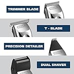 Wahl USA Rechargeable Lithium Ion All in One Beard Trimmer for Men with Detail and Ear & Nose Hair Trimmer Attachment…