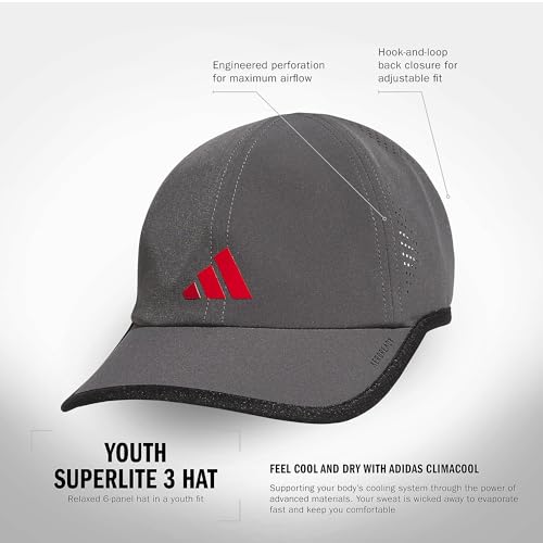 Image of adidas Superlite 4 Hat | Moisture-Wicking Sweatband, Adjustable Fit, UPF 50 Sun Shield, Cuts Glare, Fits Most Men, Secure All-Day Comfort