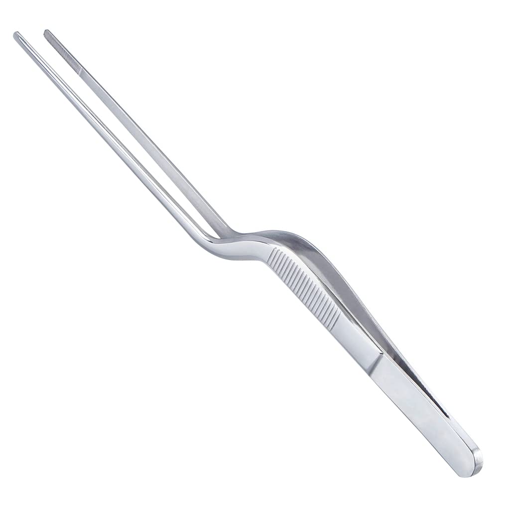 Mhadbkh Tongs Tweezers Cooking And Plating Food For Chef Fine Workmanship Ergonomic