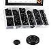 ECUDIS 170Pcs Rubber Grommet Firewall Hole Plug Set Electrical Wire Gasket Assortment, Set of 7 Different Metric Sizes for Car, Pump (Set of 1)