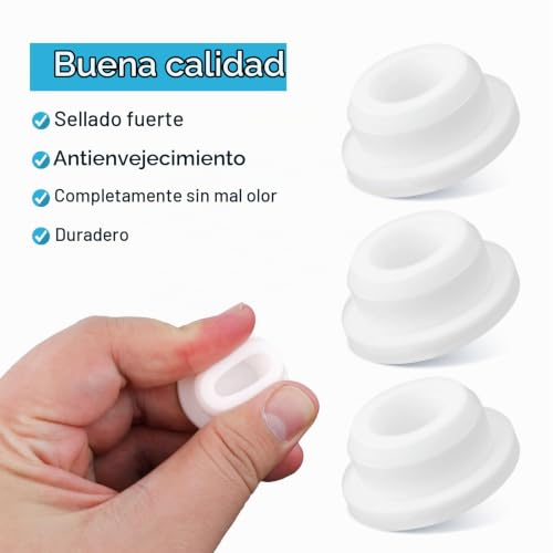 Miniatura 4 de Gosknor 4uds Tapa De Desbordamiento Lavabo, Cocina Baño Tapa Lavabo Baño Goma Redonda Bathroom Sink Overflow Caps Tapón De Inserción Para Uso Doméstico