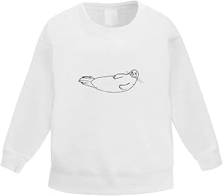 Azeeda 'Friendly Seal' Kid's Sweatshirt/Jumper (3-4 Years) (KW00024187)