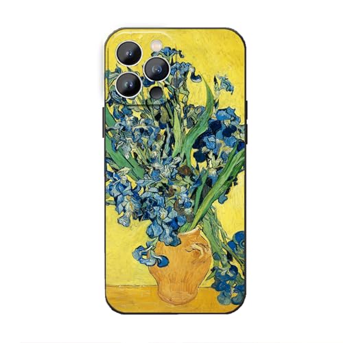 Coque iPhone 14 Pro Van Gogh chic pour femme motif floral artistique idéal au quotidien