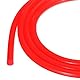 Rebower Silikonschlauch Lebensmittelecht 4mm ID x 6.4mm OD, 3 Meter Kondensatschlauch, Transparenter Wasserleitung für Pumpen, Siphons, Entwässerung, Bewässerung (Rot)