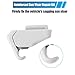 X AUTOHAUX 1pcs Sun Visor Support Clip Retainer 5VW09MS7AA for Jeep Renegade 2015-2018 Sun Visor Support Clip Holder Bracket Hanger Plastic Gray Anti Vibration