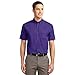 Port Authority Short Sleeve Easy Care Shirt Purple/Light Stone