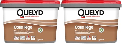 Colle liège murale à application directe Quelyd pâte dalles rouleaux 10kg