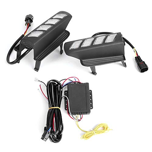 Qiilu Feux de Jour, 2 pièces Feux de Jour 2 Couleurs IP67 antibrouillard adapté pour 120 FJ120 LC120 03‑09