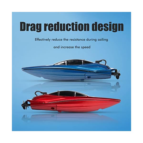 Mini RC Boot, Wiederaufladbare 2,4 GHz Rennboote Hochgeschwindigkeits Fernsteuerungsboot Kinder Erwachsene Sommer Speedboot Wasserspielzeug Pools, Seen, Teich – Bild 5