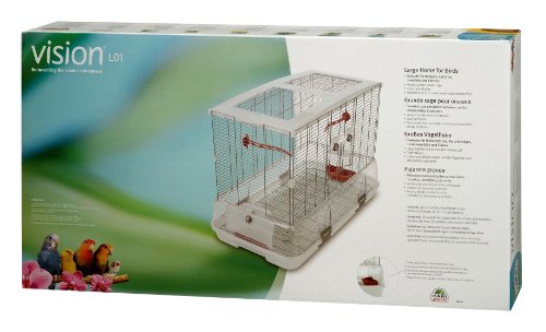 Vision Modèle L01 Cage pour Oiseaux de Grande Taille Standard Grillage Étroit 78 x 42 x 56 cm Vision Modèle L01 Cage pour Oiseaux de Grande Taille Standard Grillage Étroit 78 x 42 x 56 cm