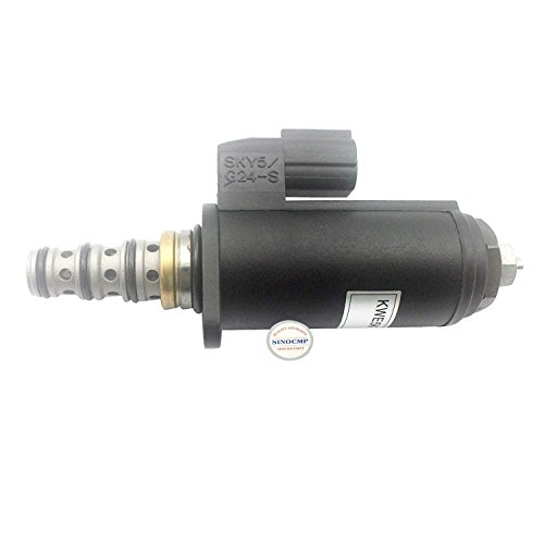KWE5K-20/G24Y12 Solenoid Valve - SINOCMP Excavator Solenoids for Kobelco SK120-2 SK200-2 SK100-2 SK220-2 Hydraulic Pump Parts, 3 Month Warranty