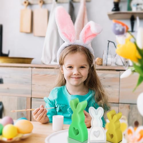 Yijiuba 3 Silicone Moulds Casting Moulds, Silicone Mould Easter, Silicone Rabbit - Image 2