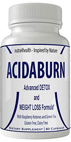 Acidaburn Max Weight Loss Pills Advanced Diet Supplements Loss Keto Burn Capsules Extra Strength Metabolism Supplement with Garcinia, Raspberry Ketone