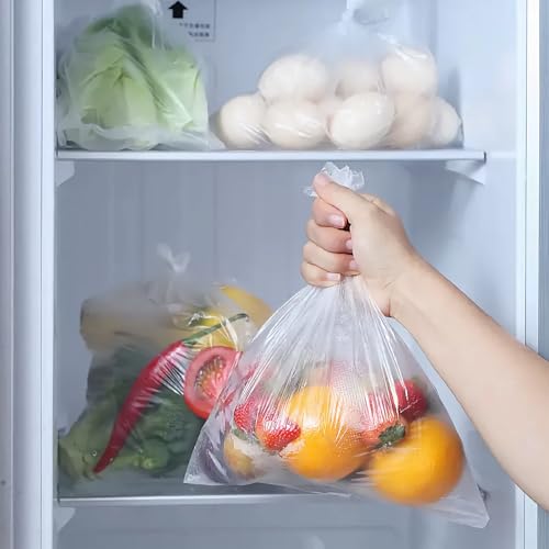 12" x 20" Clear Plastic Produce Bag on a Roll, Food Storage Bag for Vegetables, Bread, Fruits and Meat, Easy To Tear, Continuous - 350 Bags/Roll - [4 Rolls] by MultiLabel - Image 6