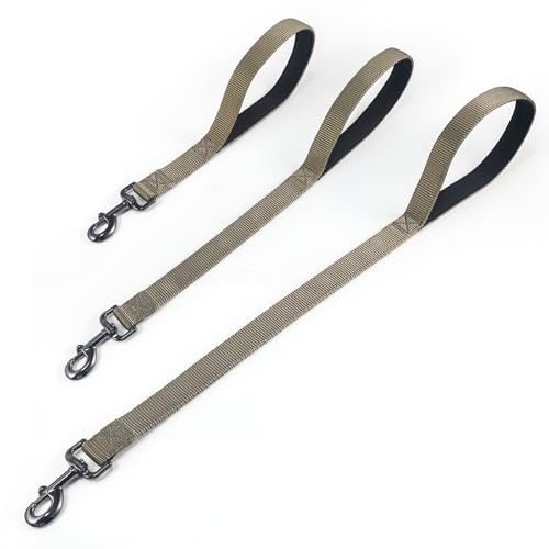 Advanced Short Dog Leash with Soft Padded Handle and Heavy-dutyClip & Nylon – 12 Inches / 18 Inches / 24 Inches Lead for Large and Medium Breed Dogs. (Military Green, 12 Inches) Advanced Short Dog Leash with Soft Padded Handle and Heavy-dutyClip & Nylon – 12 Inches / 18 Inches / 24 Inches Lead for Large and Medium Breed Dogs. (Military Green, 12 Inches)