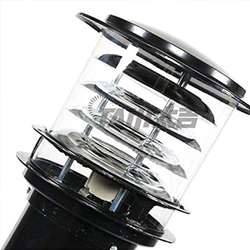 Lampe de jardin en aluminium E27 étanche pour extérieur de villa et parc - 7
