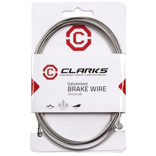 Clarks Cycle Systems Galvanised Universal Brake Inner Cable, Silver, 2000mm