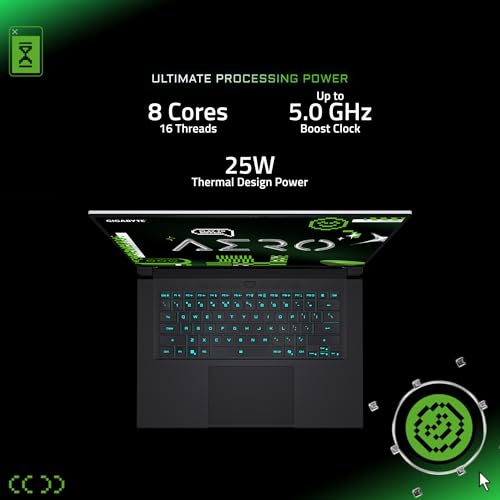 Image of GIGABYTE AERO X16; Copilot+ PC - 165Hz 2560x1600 WQXGA - NVIDIA GeForce RTX 5050 - AMD Ryzen AI 7 350-1TB SSD with 16GB DDR5 RAM - Windows 11 Home - Space Gray AERO X16 1TH93USC94AH