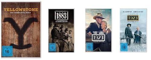Bild: Yellowstone - Staffel 1-5 Box (Komplette Serie) + 1883+1923 Staffel 1+2 (A Yellowstone Origin Story) im Set - Deutsche Originalware [34DISKS] fr 116,95 EUR (-3%) statt 19,97 EUR bei amazon.de
