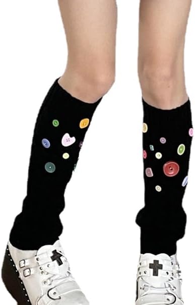 CYee Kawaii Cutecore - Calcetines largos para mujer, calcetines largos de punto gótico Y2k Acubi, calcetines estéticos
