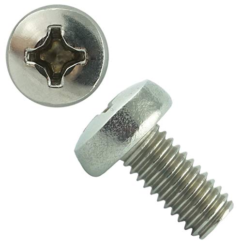 Eisenwaren2000 | Lot de 10 vis à tête bombée M6 x 20 mm DIN 7985 H avec fente cruciforme (lot de 10) - Vis à tête bombée ISO 7045 PH Phillips - Vis filetées - Acier inoxydable A2 V2A Cover