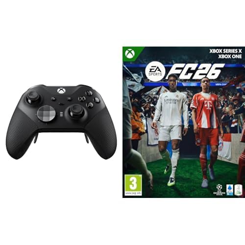 Xbox Controller Wireless, Elite Black One, Series X|S, Windows 10/11, Android, iOS + EA SPORTS FC 26 Standard Edition Series X One - Disco | Videogiochi | Italiano