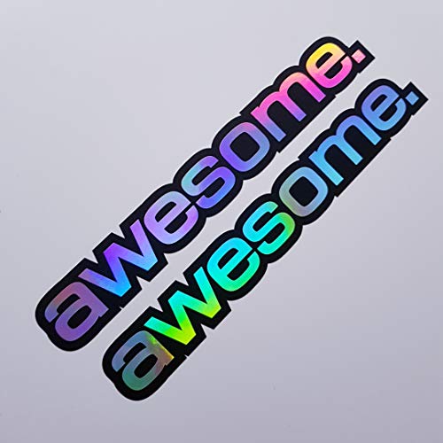 Folien-zentrum Awesome - Set di 2 Adesivi a Forma
