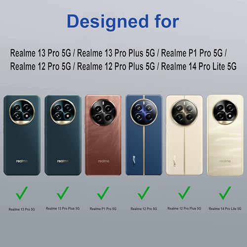 Image of Zapcase Back Case Cover for Realme 13 Pro 5G | Compatible for Realme 13 Pro 5G Back Cover | Case Cover with Camera Protection | (TPU + PC | Transparent)