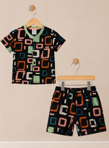 Image of 3BROS Baby Boys & Baby Girls Cotton Hosiery Clothing Set Half Sleeves T-shirt with Matching Pants (DB20HS6027 Parent)