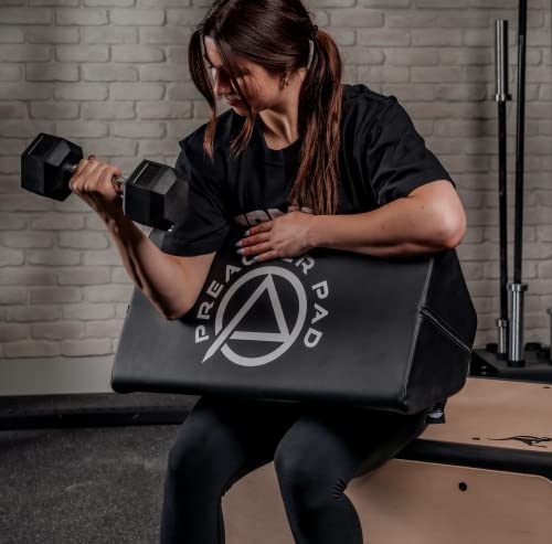 Preacher Pad By Abmat- Portable Preacher Curl Bench, Barbell & Dumbbell Biceps Triceps Isolator, Seated Arm Isolated Barbell Dumbbell Biceps Station Home Gym #TOP6