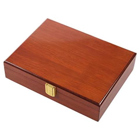 RESFNSE Vintage Wooden Jewelry Display Box Cover
