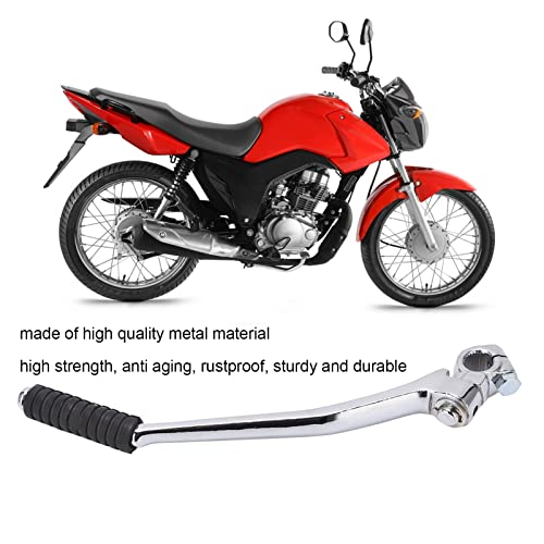 Alavanca de arranque para motocicleta, 16 mm/0,63 pol. Pedal de arranque de metal para substituição