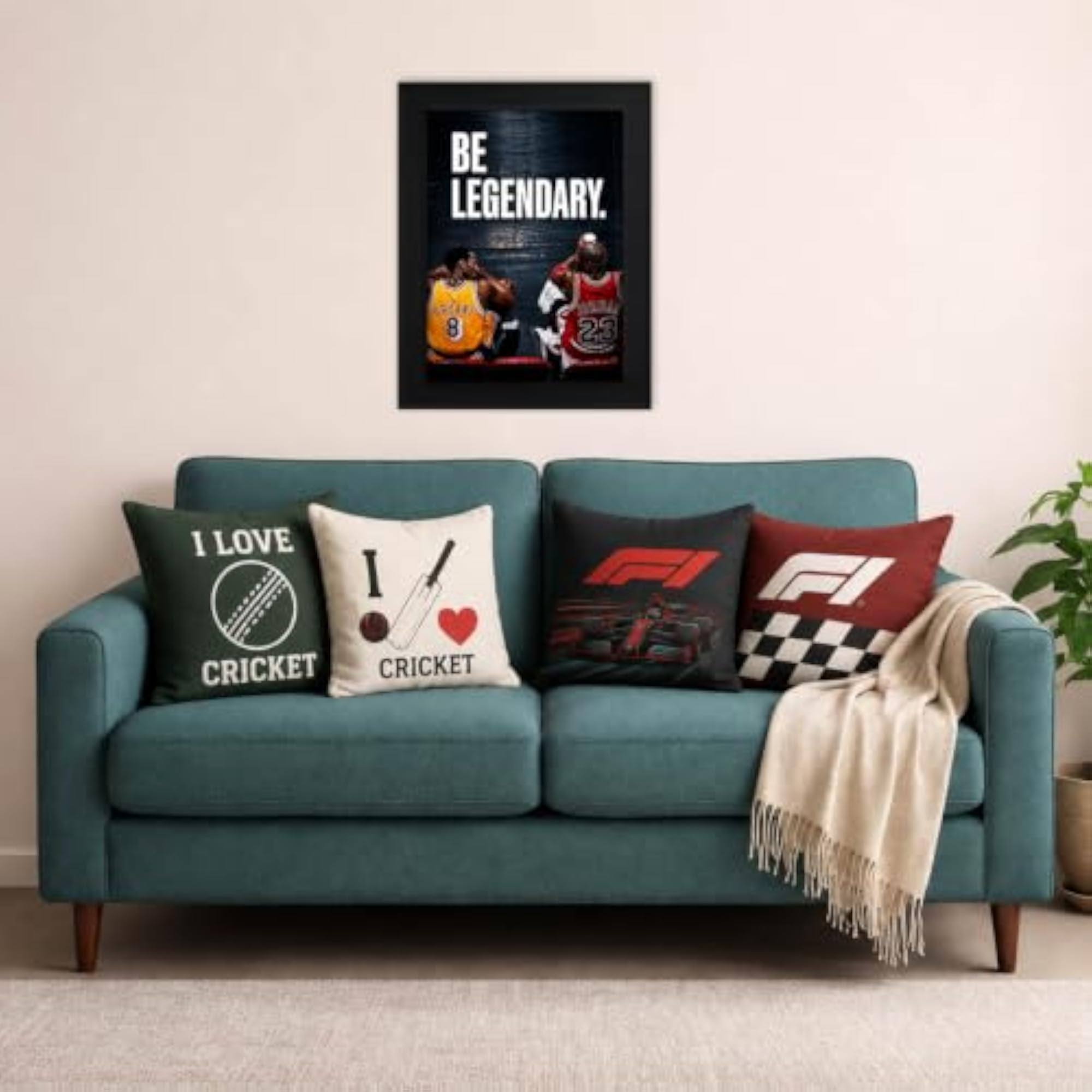 Michael Jordan Kobe Bryant Motivational Poster for Room Decor