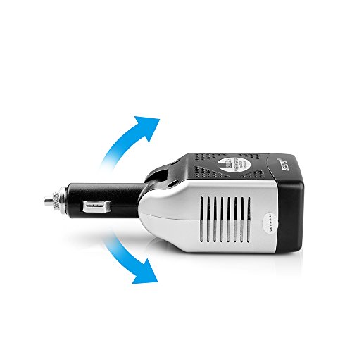 BESTEK 150W Power Inverter 12V to 110V Voltage Converter Car Charger Power Adapter with 2 USB Charging Ports (3.1A Shared)
