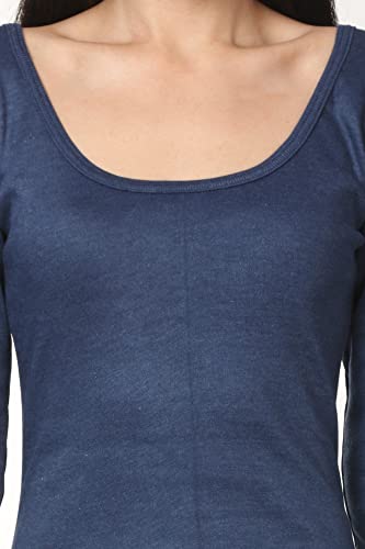 Image of Alfa Fleece Women's Scoop Neck Three Quarter Sleeves Thermal Top for Winter