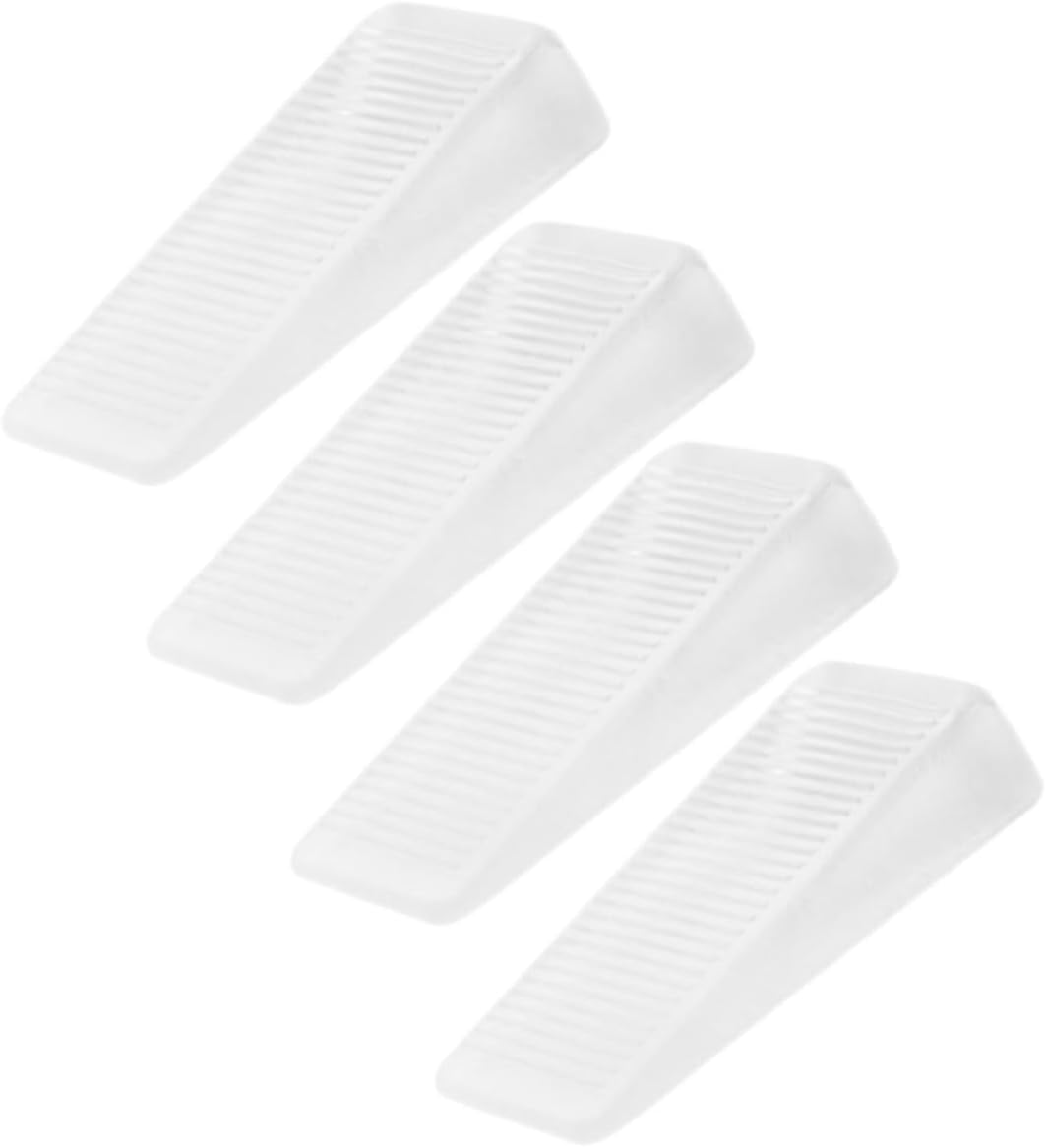 4pcs Transparent Furniture Leveling Wedges Shims for Stabilizing Tables Chairs Uneven Floors Multi-Purpose Shims for Home Improvement